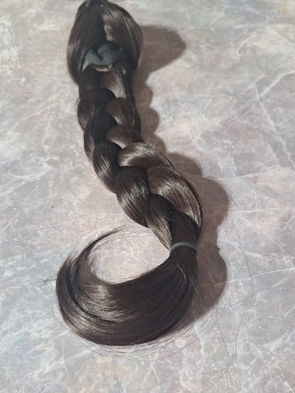 Source Unknown Natural Black Braided Hair Extension